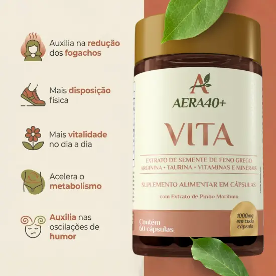 Benefícios do AERA40+ Vita