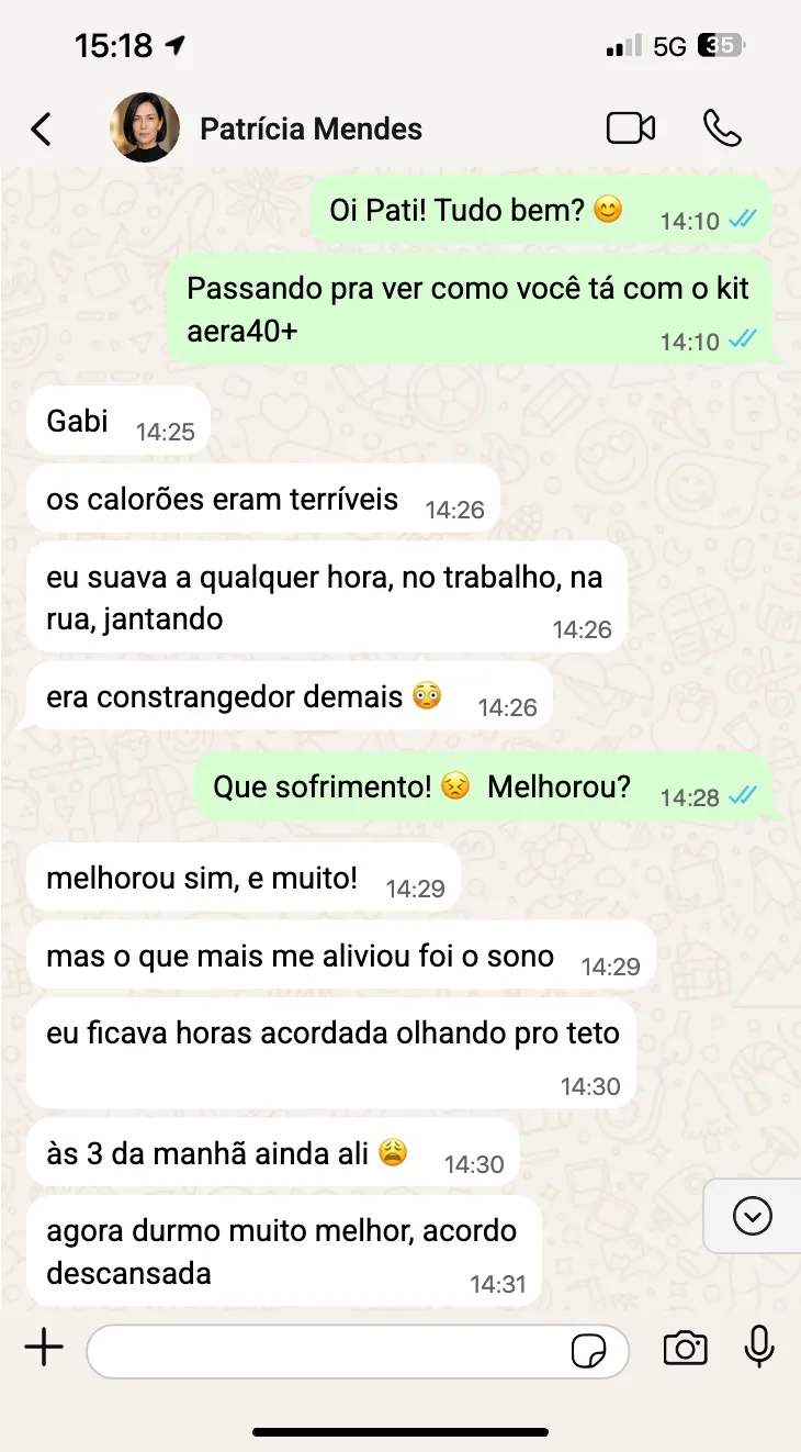 Depoimento de Patrícia Mendes