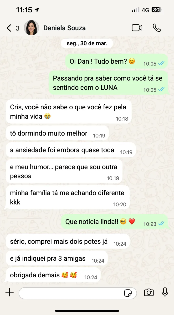 Depoimento de Daniela